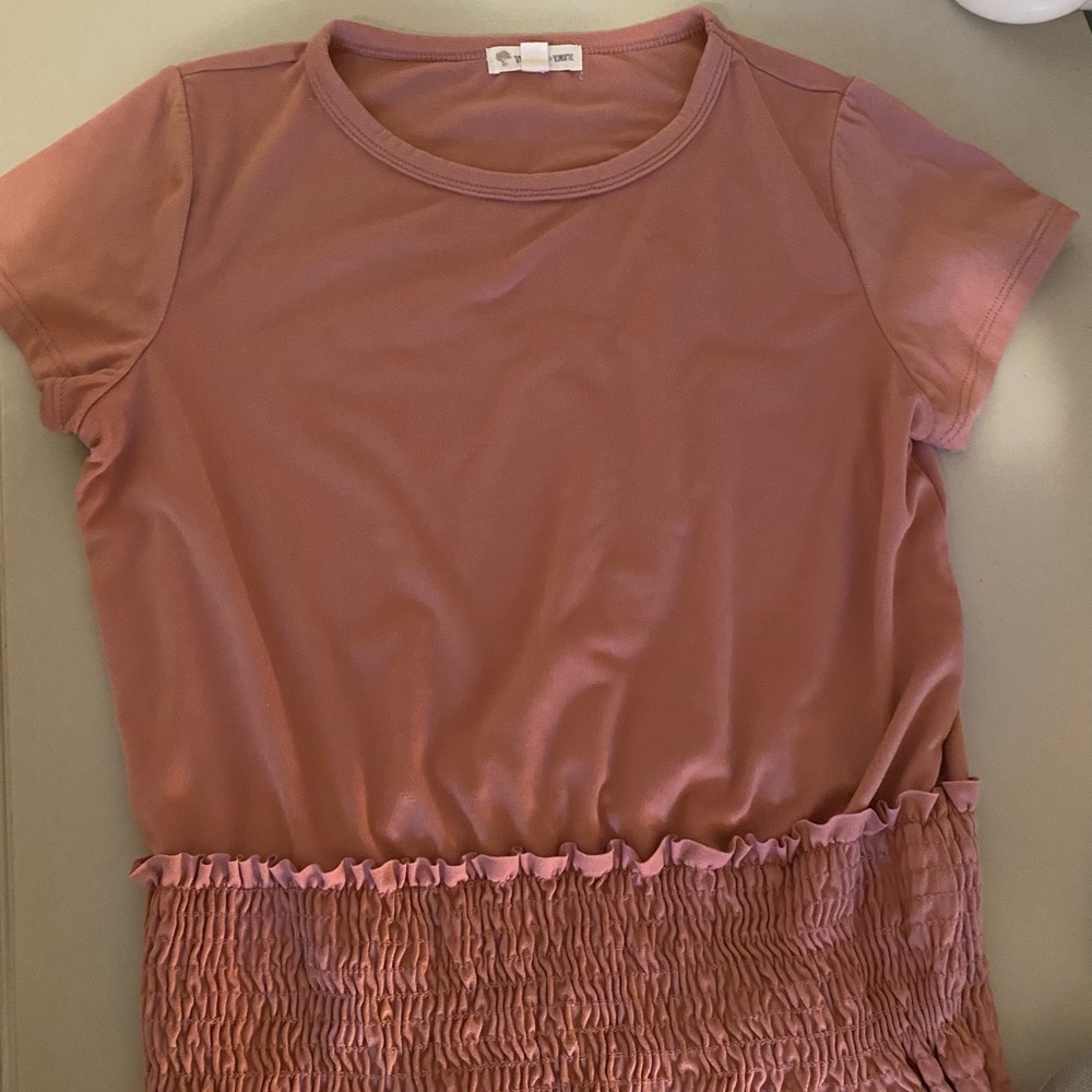Girls Ruffled T-Shirt